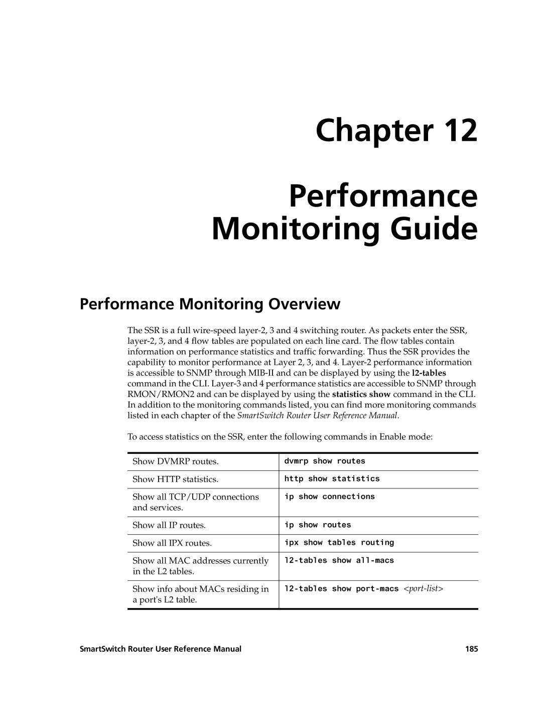 Cabletron Systems 9032578-02 manual Chapter Performance Monitoring Guide, Performance Monitoring Overview 