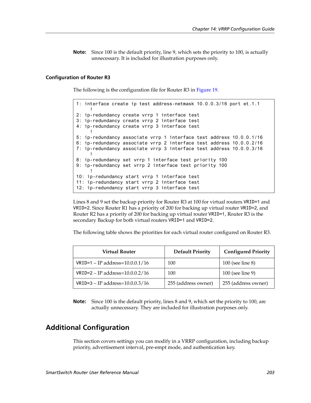 Cabletron Systems 9032578-02 manual Additional Configuration, Configuration of Router R3 