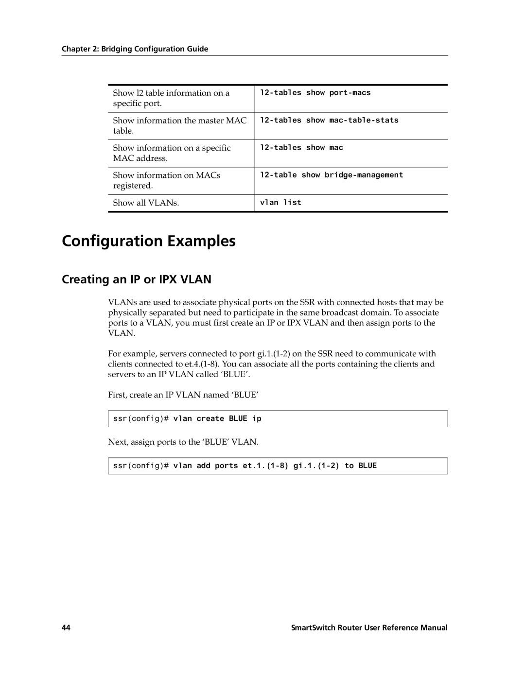 Cabletron Systems 9032578-02 manual Configuration Examples, Creating an IP or IPX Vlan 