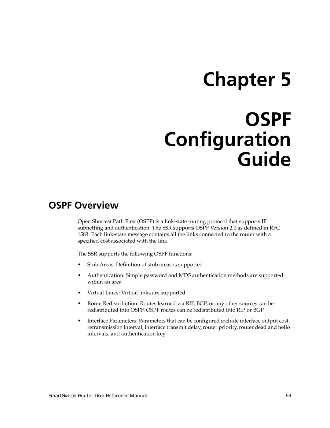 Cabletron Systems 9032578-02 manual Chapter, Configuration Guide, Ospf Overview 