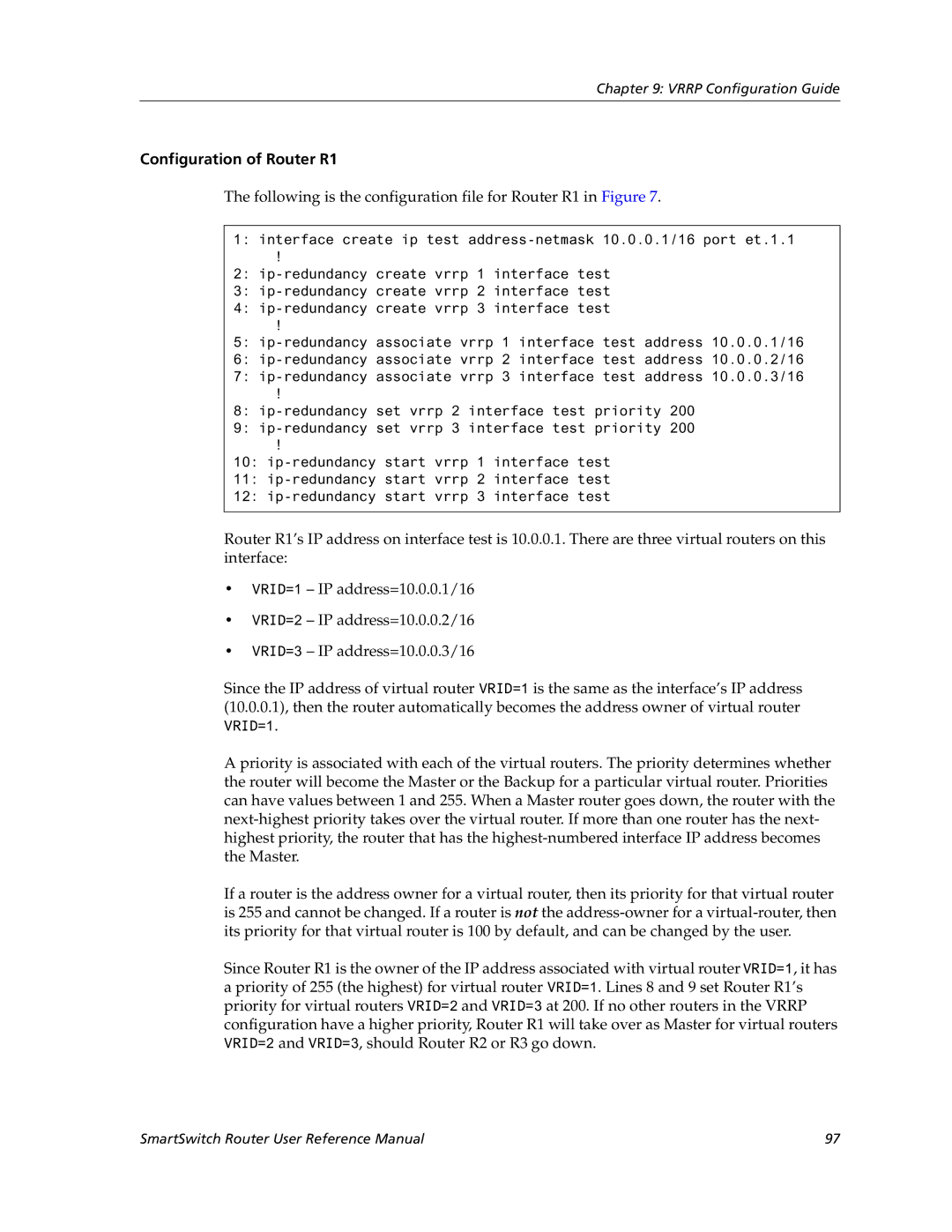 Cabletron Systems 9032578-05 manual Configuration of Router R1 