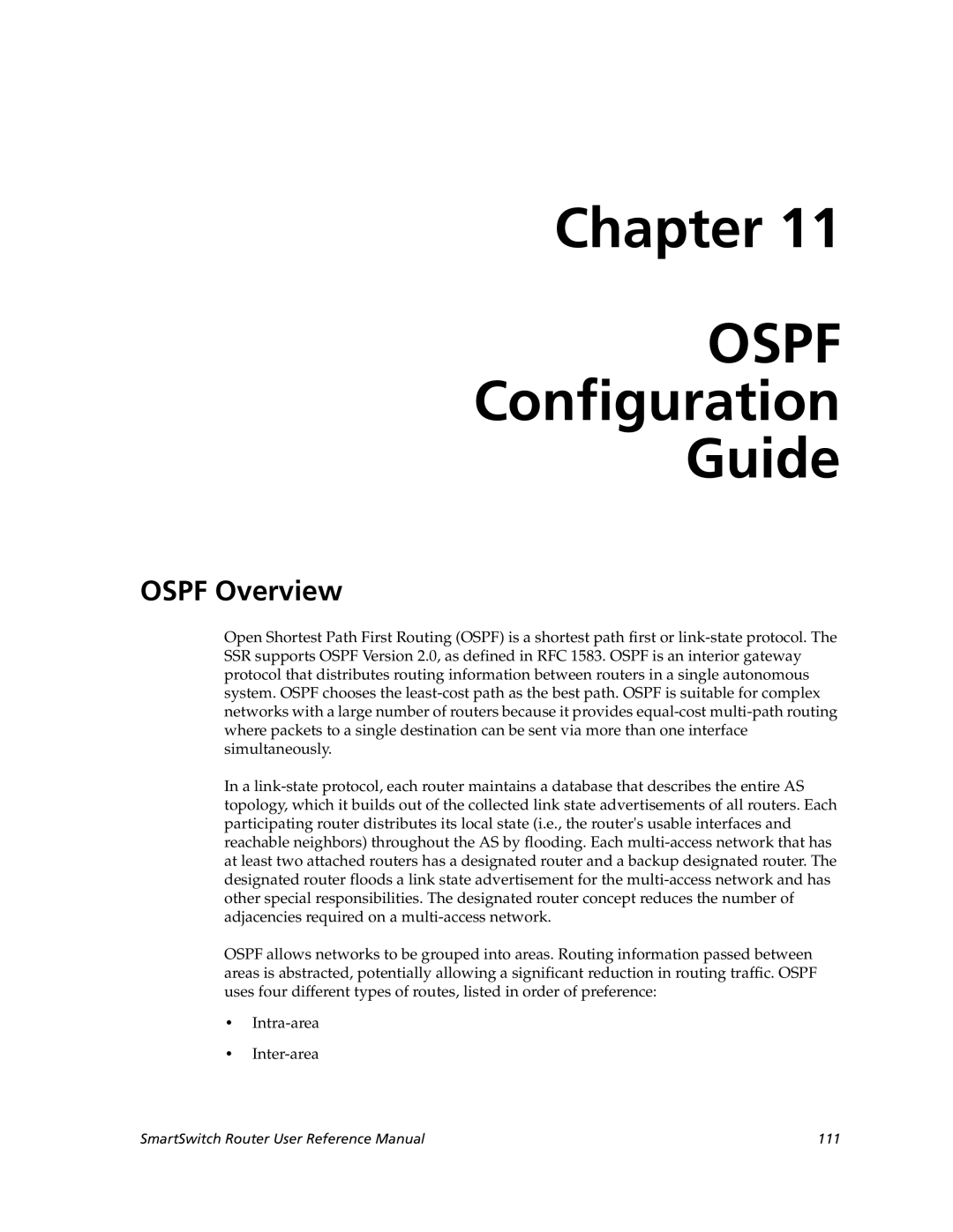 Cabletron Systems 9032578-05 manual Ospf Overview 