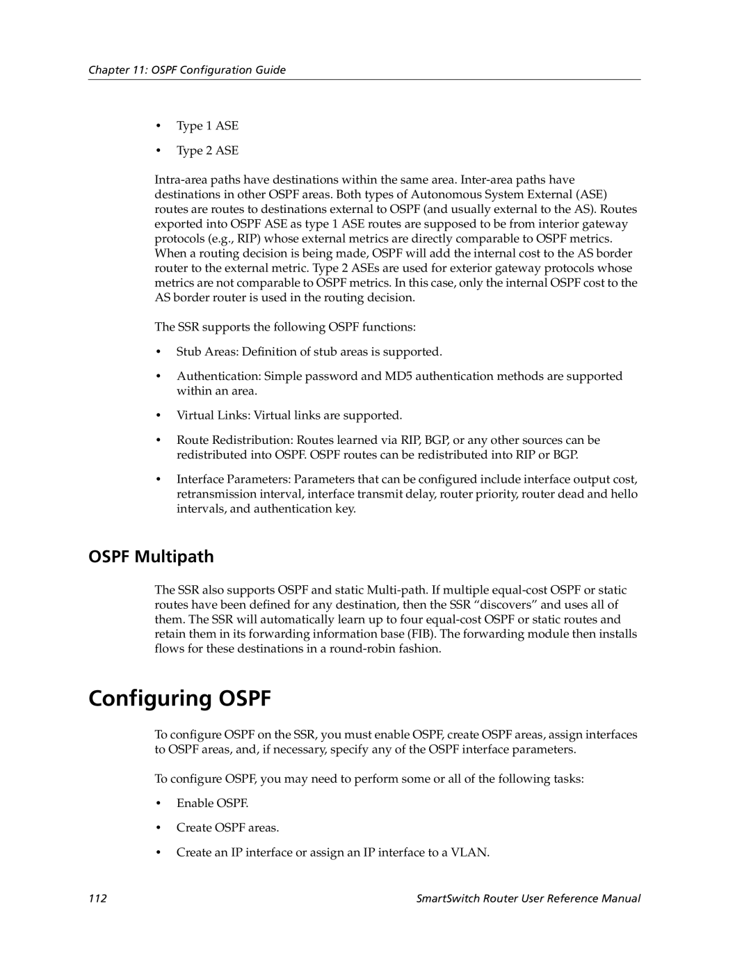 Cabletron Systems 9032578-05 manual Configuring Ospf, Ospf Multipath 