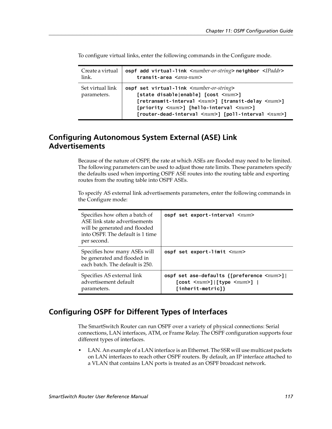 Cabletron Systems 9032578-05 Configuring Ospf for Different Types of Interfaces, Create a virtual, Link, Set virtual link 