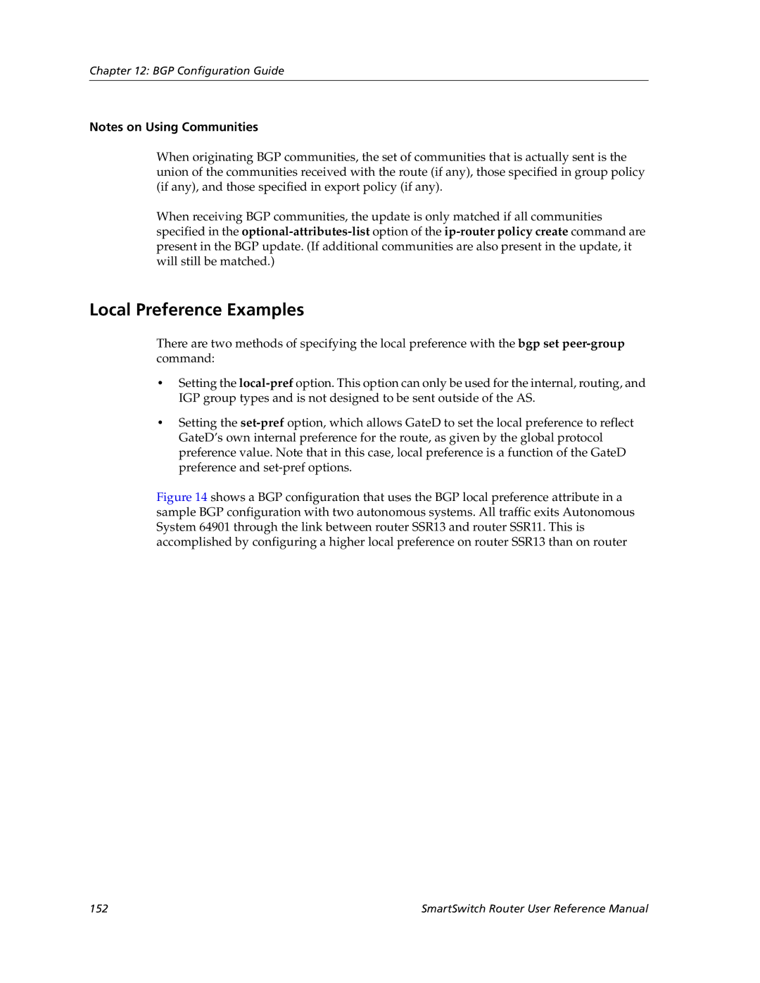 Cabletron Systems 9032578-05 manual Local Preference Examples 