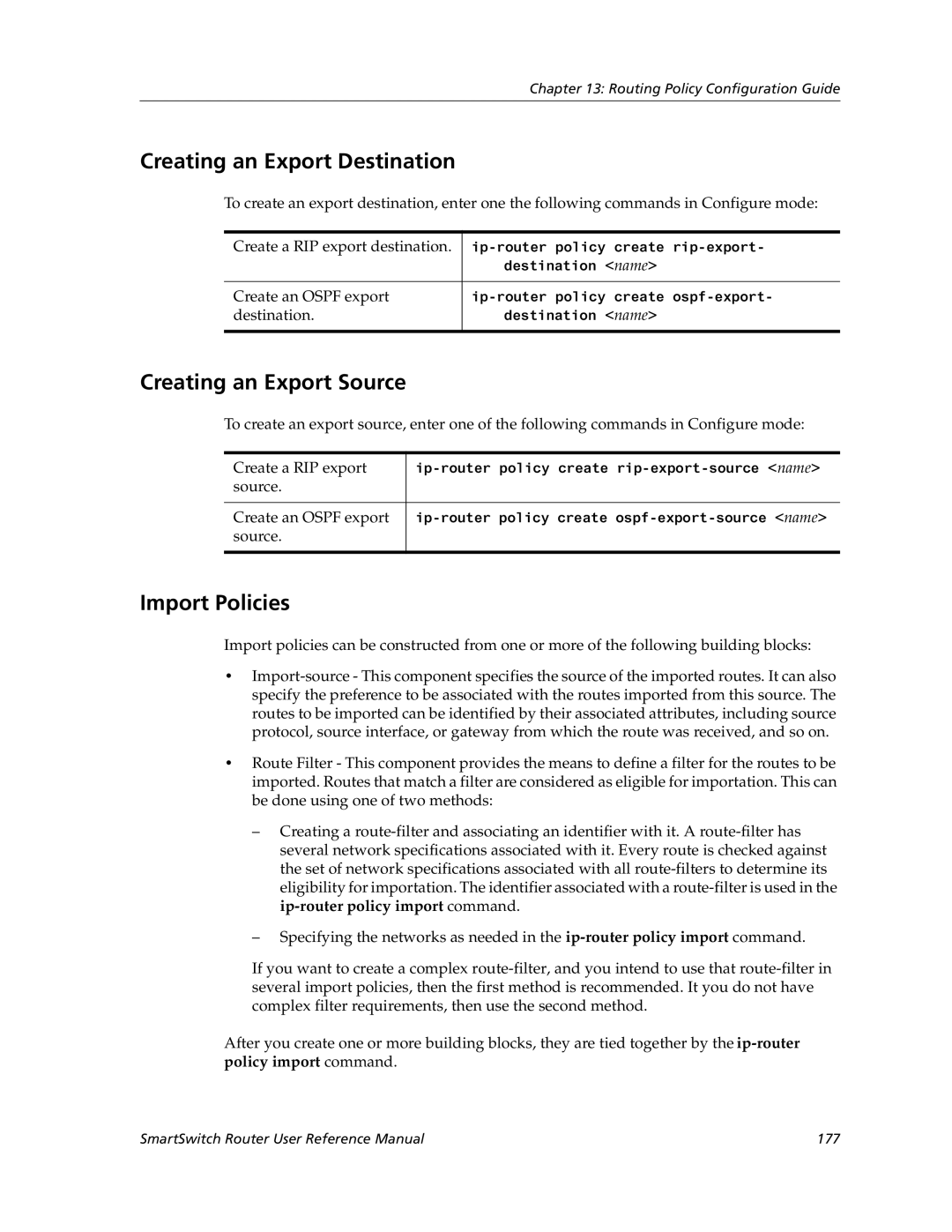 Cabletron Systems 9032578-05 manual Creating an Export Destination, Creating an Export Source 