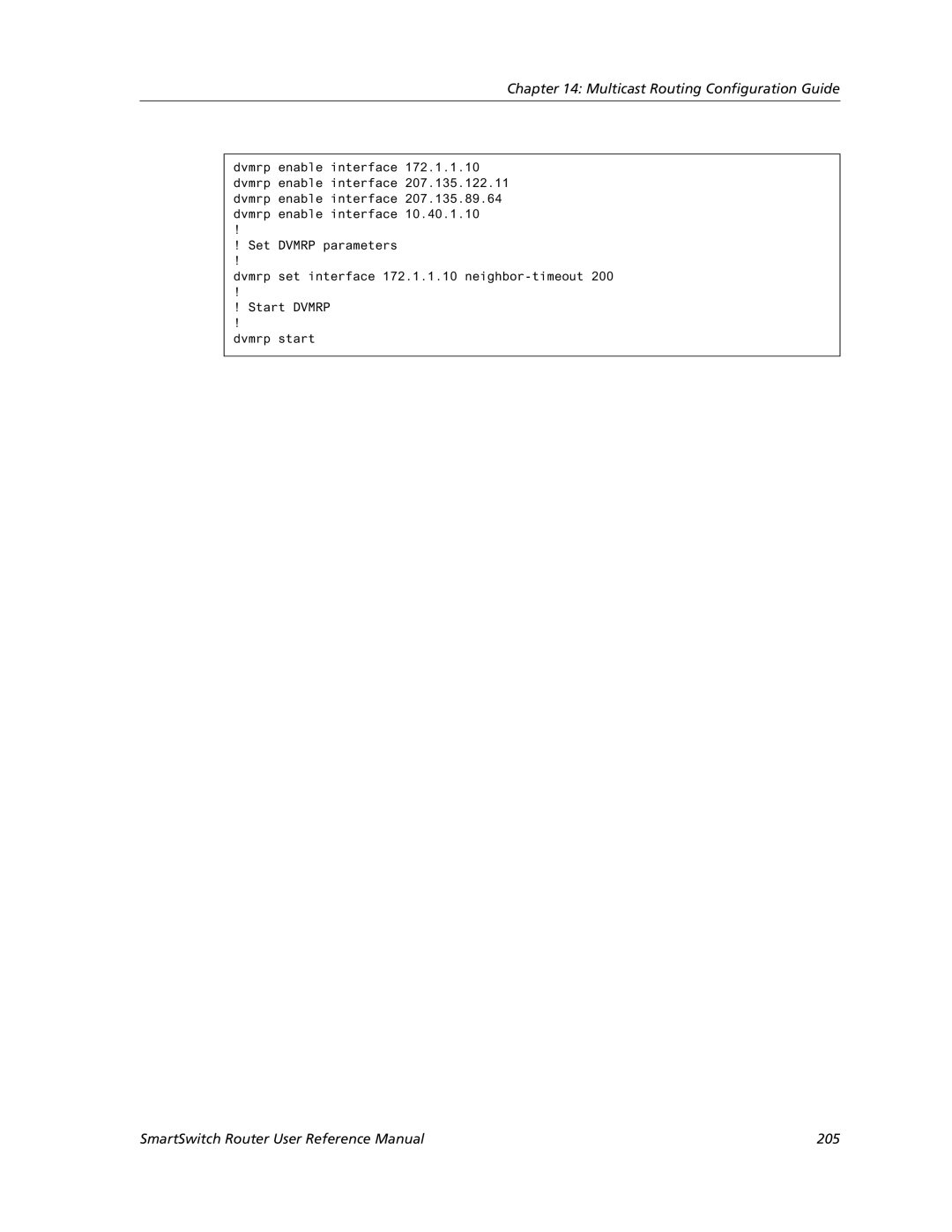 Cabletron Systems 9032578-05 manual SmartSwitch Router User Reference Manual 205 