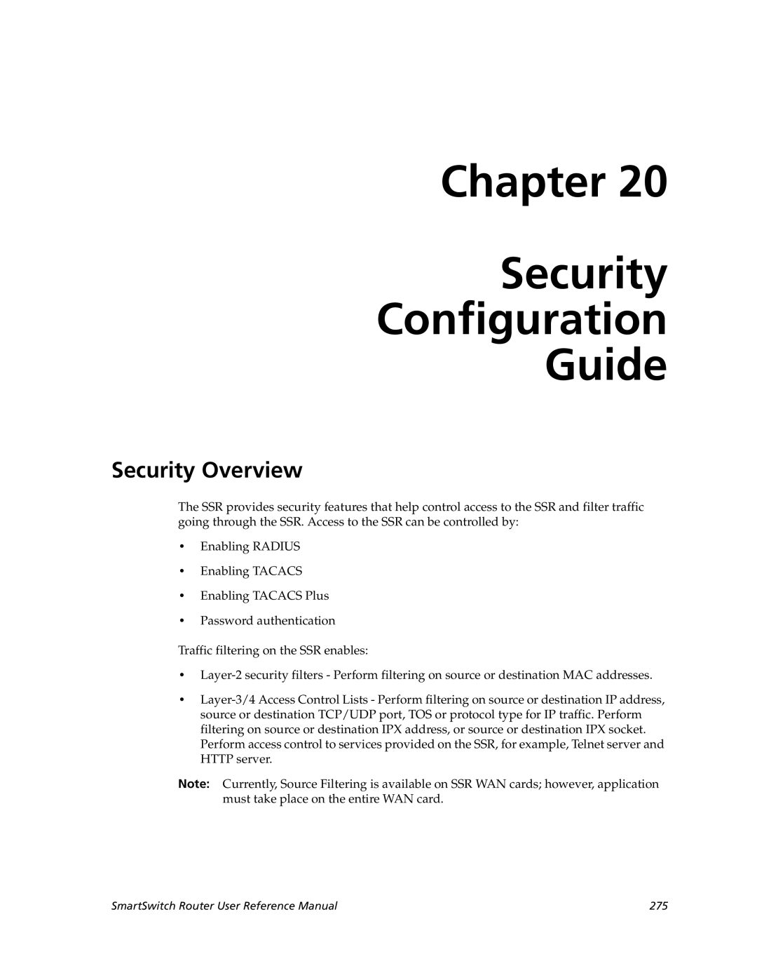 Cabletron Systems 9032578-05 manual Chapter Security Configuration Guide, Security Overview 