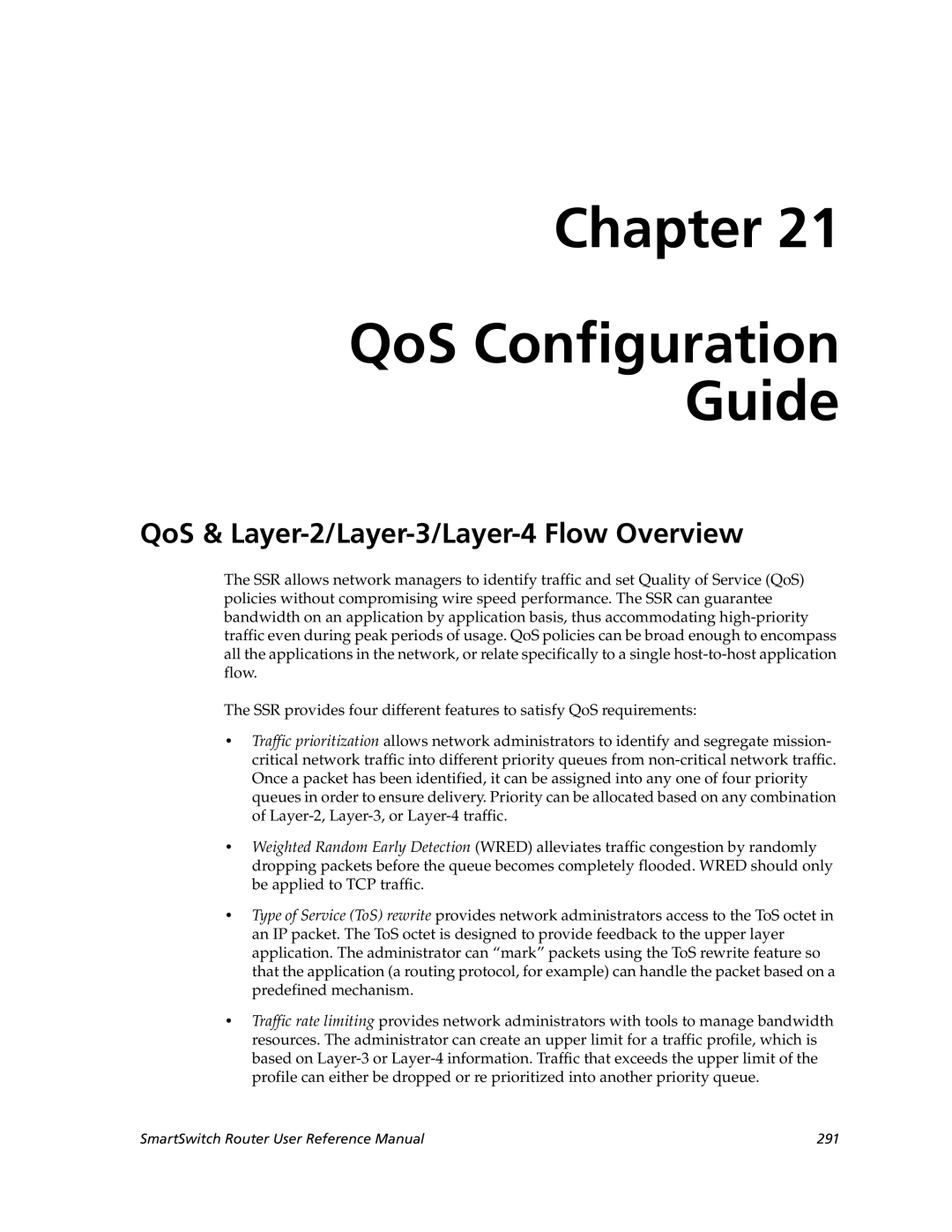 Cabletron Systems 9032578-05 manual Chapter QoS Configuration Guide, QoS & Layer-2/Layer-3/Layer-4 Flow Overview 