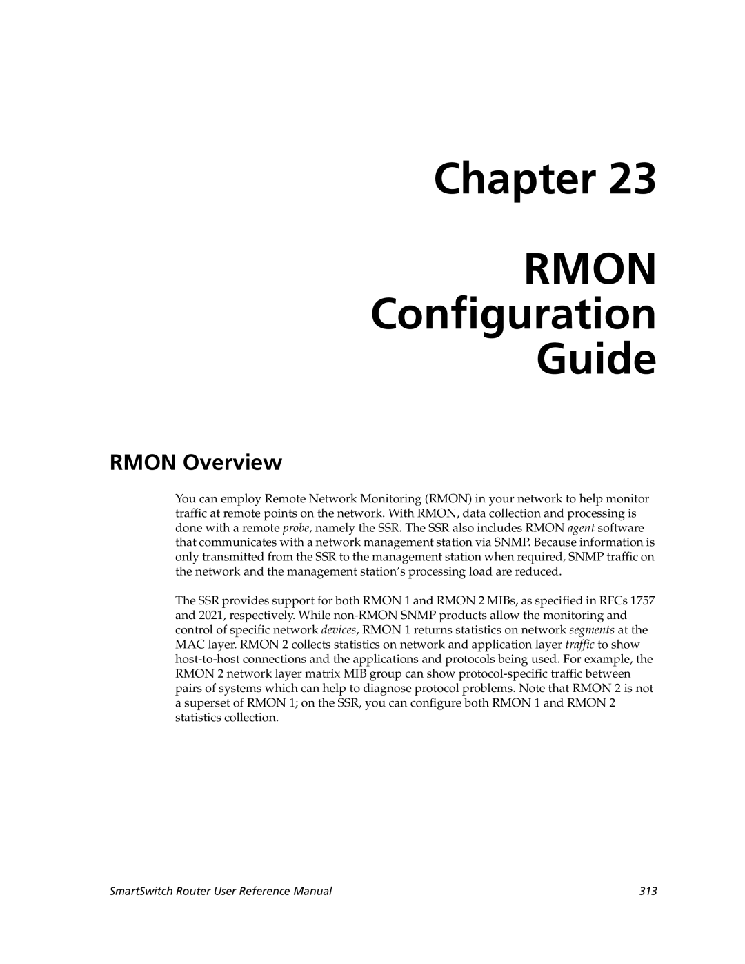 Cabletron Systems 9032578-05 manual Rmon Overview 