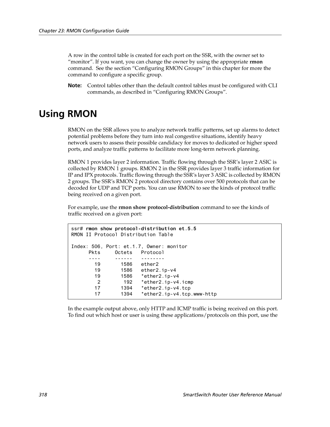 Cabletron Systems 9032578-05 manual Using Rmon 