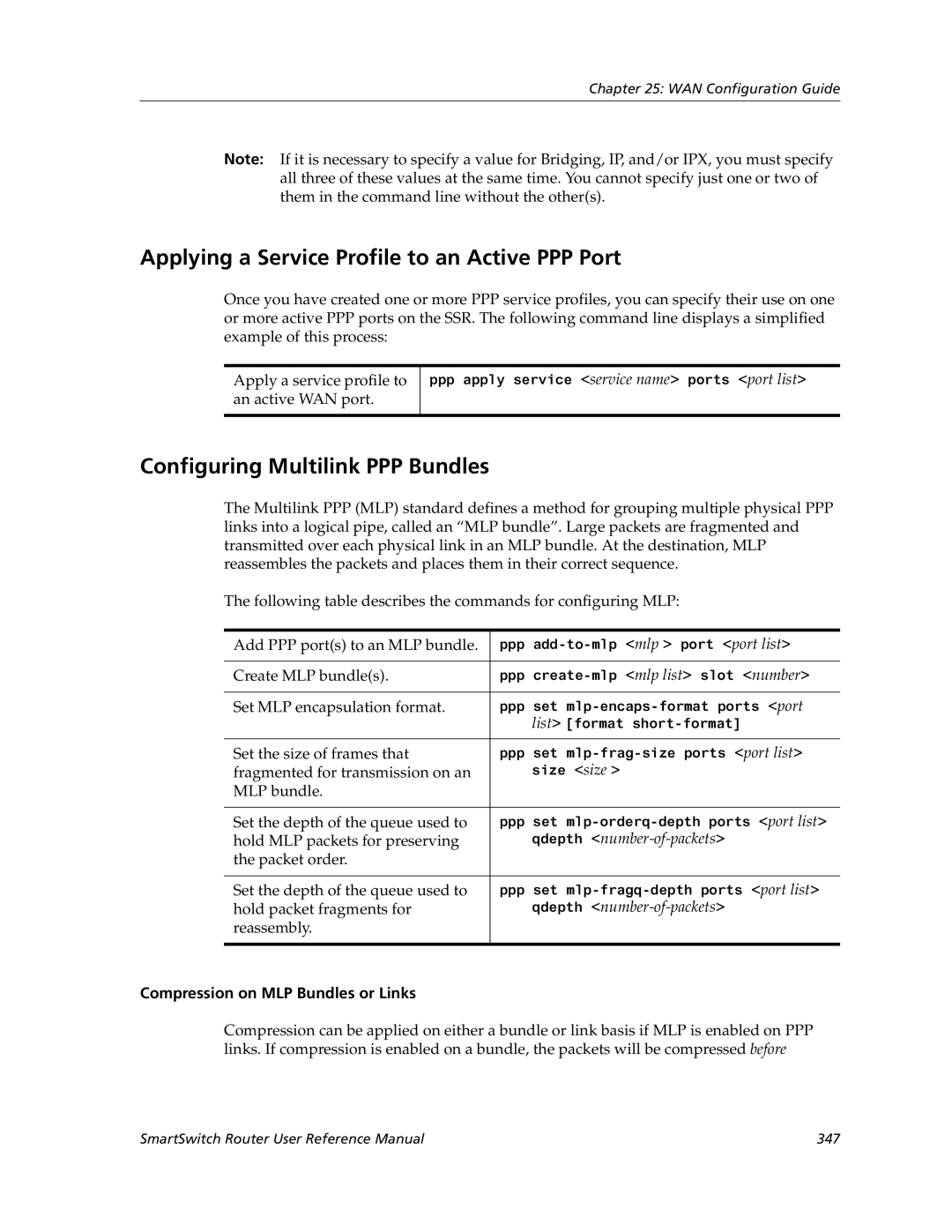 Cabletron Systems 9032578-05 manual Applying a Service Profile to an Active PPP Port, Configuring Multilink PPP Bundles 