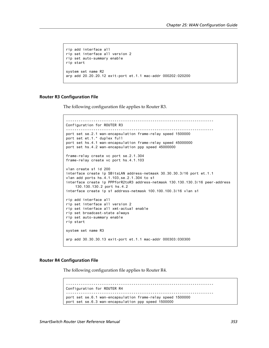 Cabletron Systems 9032578-05 manual Router R3 Configuration File, Following configuration file applies to Router R3 