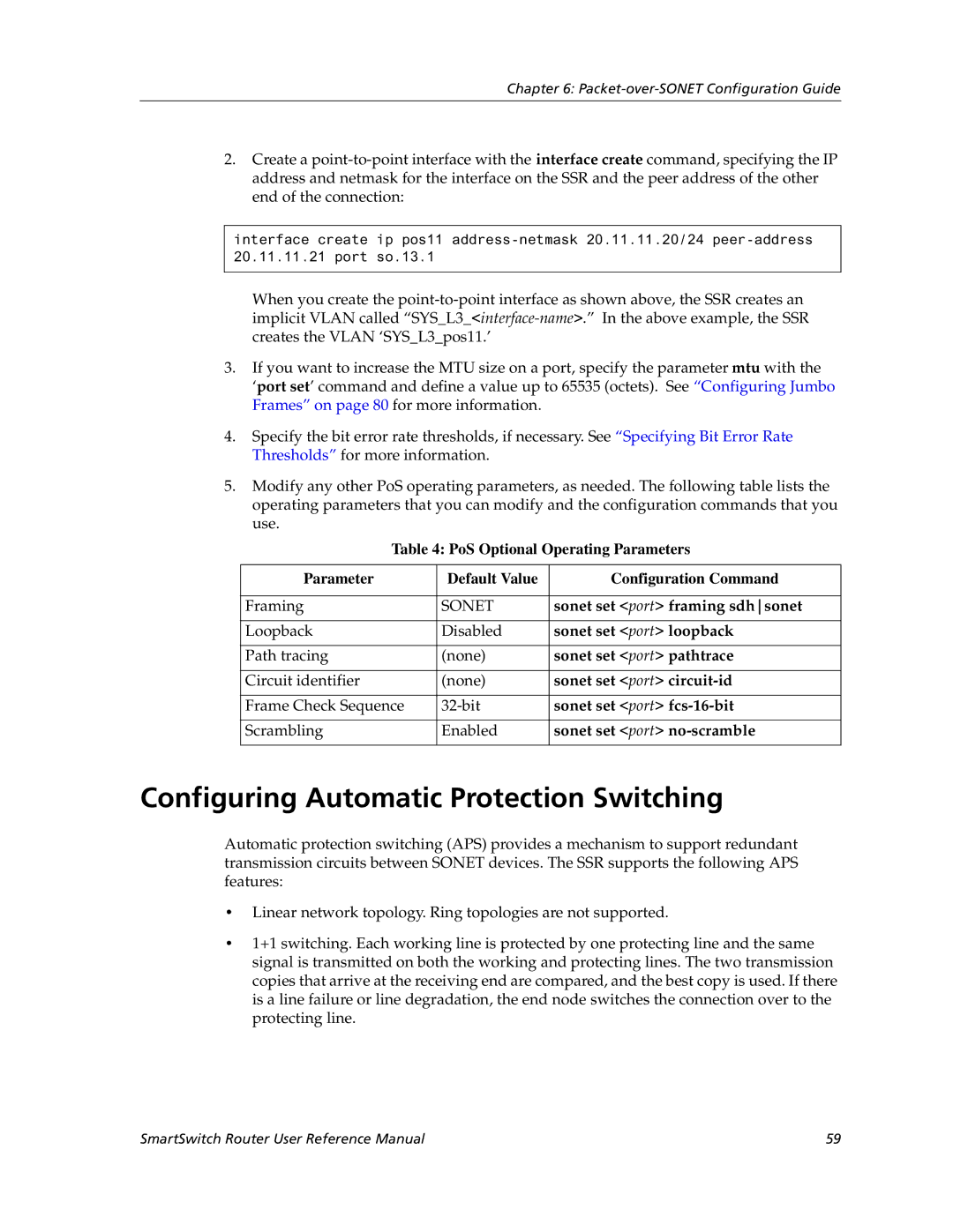 Cabletron Systems 9032578-05 manual Configuring Automatic Protection Switching 