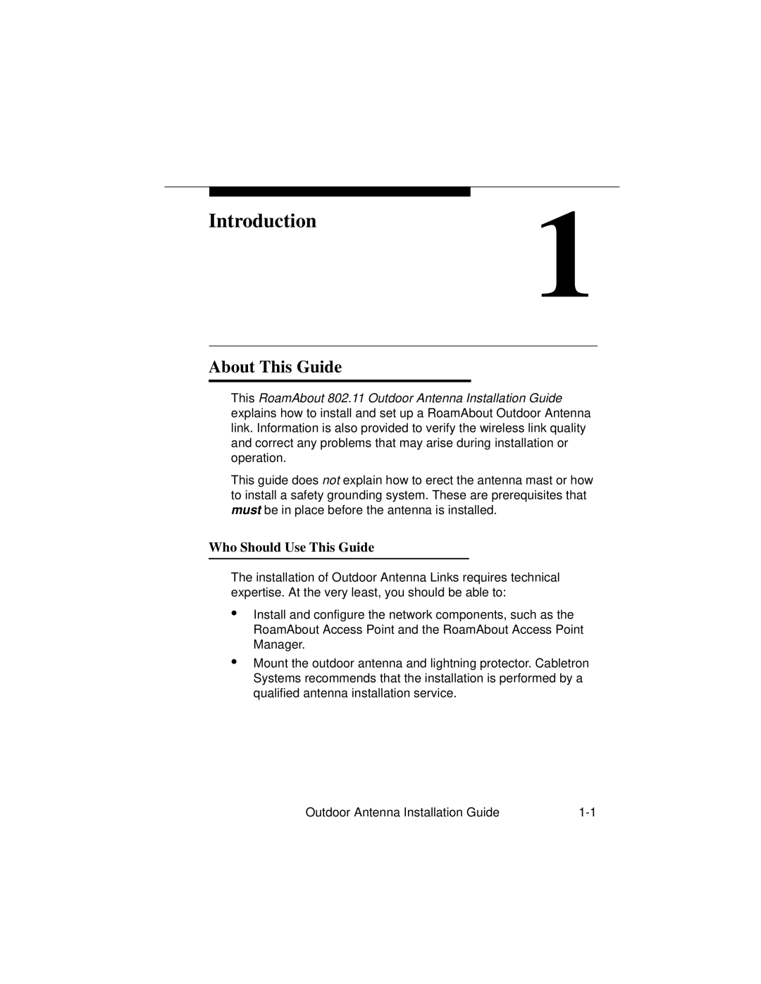 Cabletron Systems 9033073 manual Introduction, About This Guide, Who Should Use This Guide 