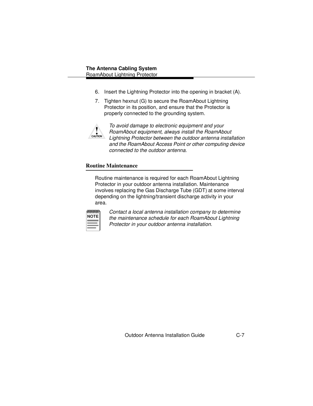 Cabletron Systems 9033073 manual Routine Maintenance 