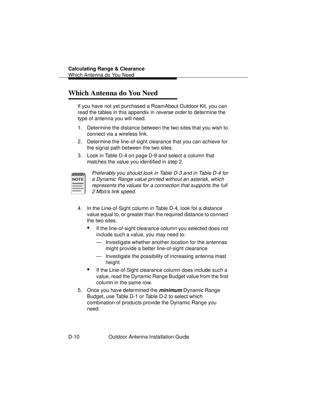 Cabletron Systems 9033073 manual Which Antenna do You Need 