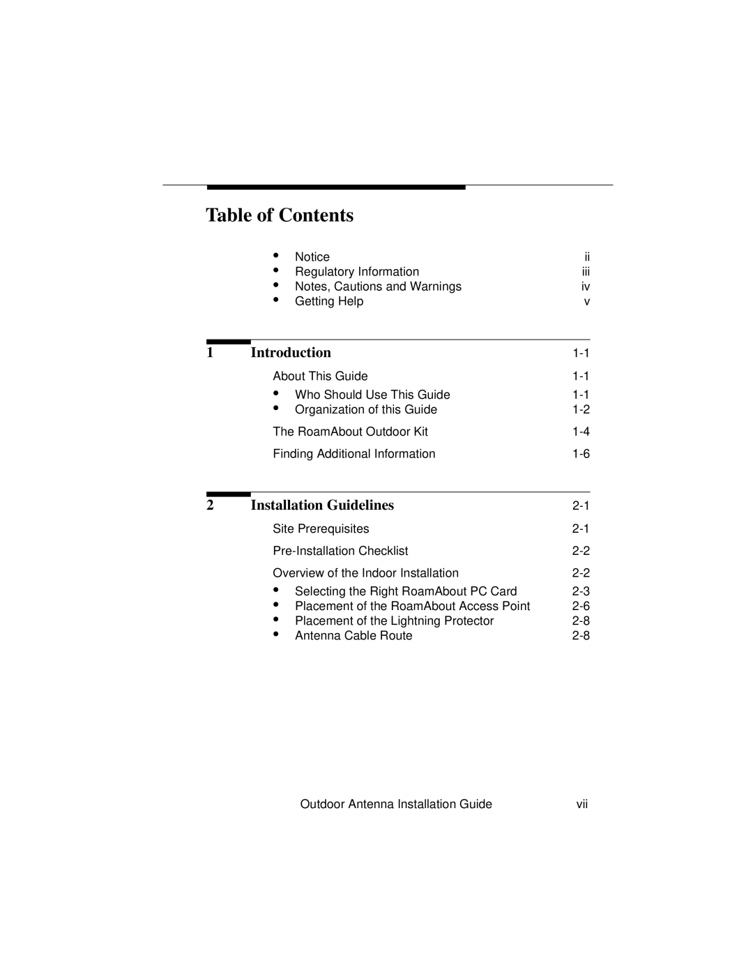 Cabletron Systems 9033073 manual Table of Contents 