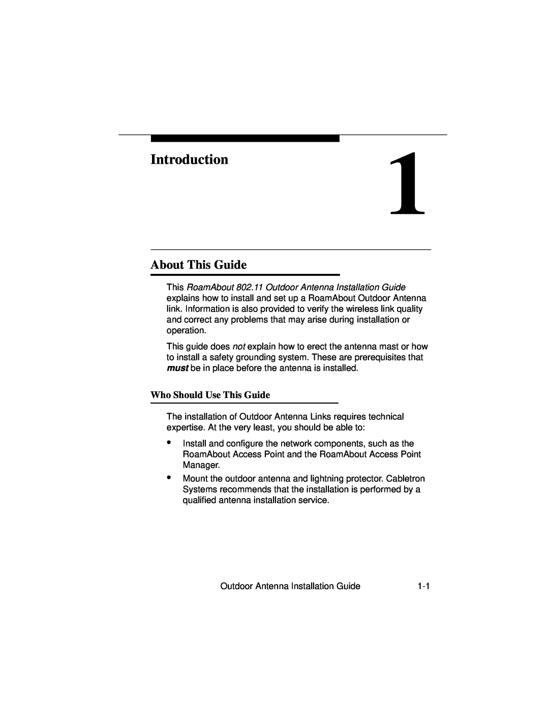 Cabletron Systems 9033073 manual Introduction, About This Guide, Who Should Use This Guide 
