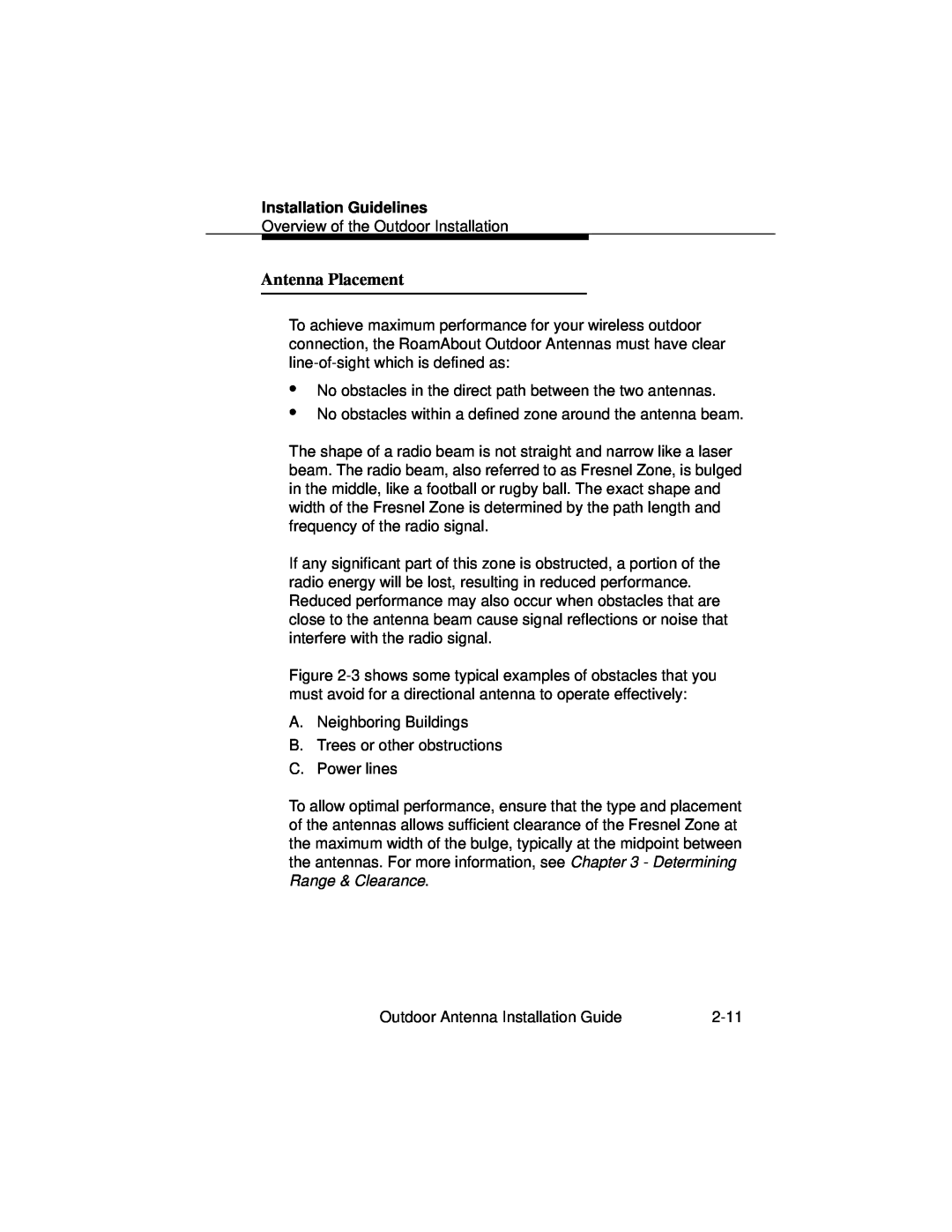 Cabletron Systems 9033073 manual Antenna Placement, Installation Guidelines 