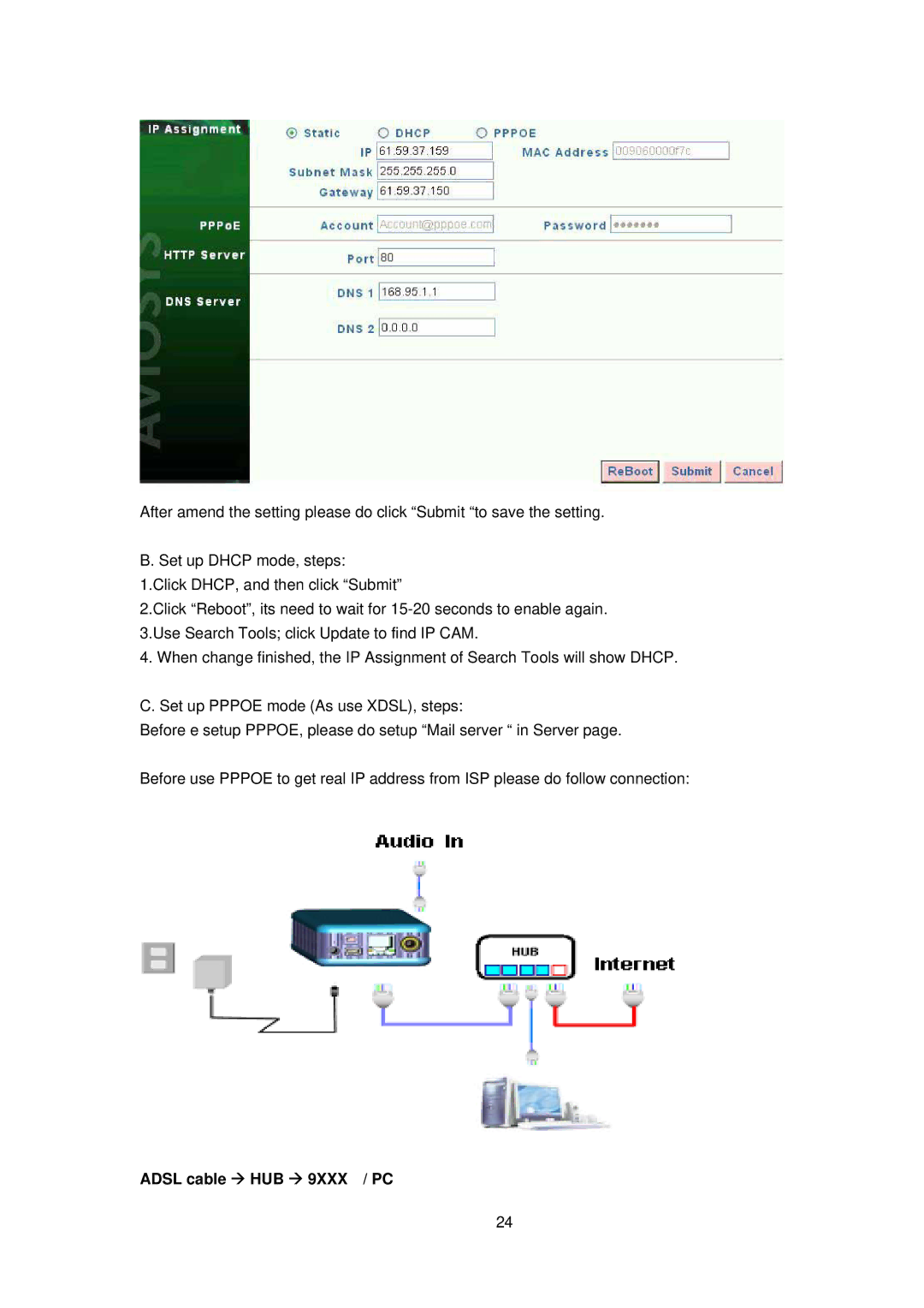 Cabletron Systems 9060A MP manual Adsl cable HUB 9XXX / PC 