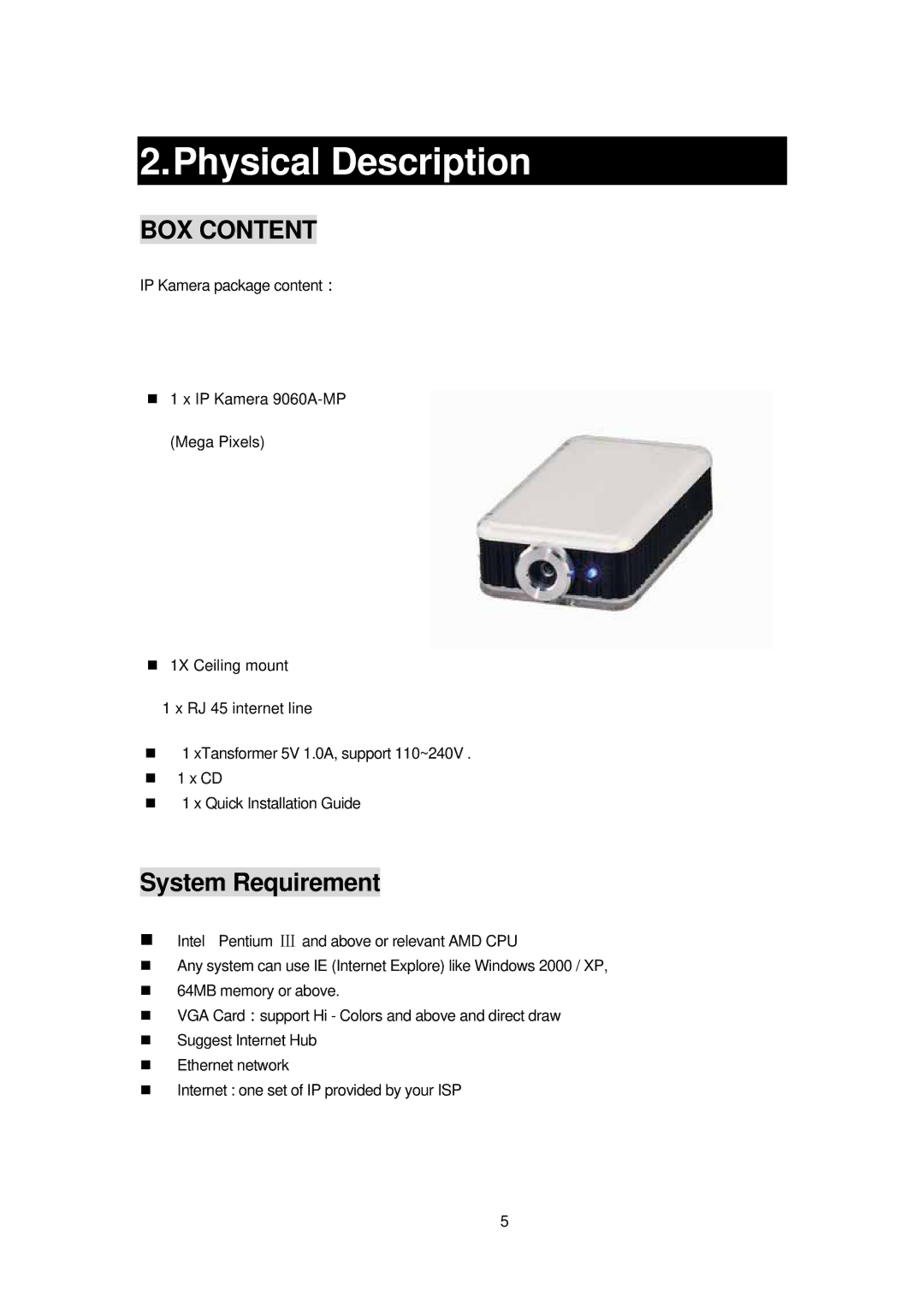 Cabletron Systems 9060A MP manual Physical Description, System Requirement 