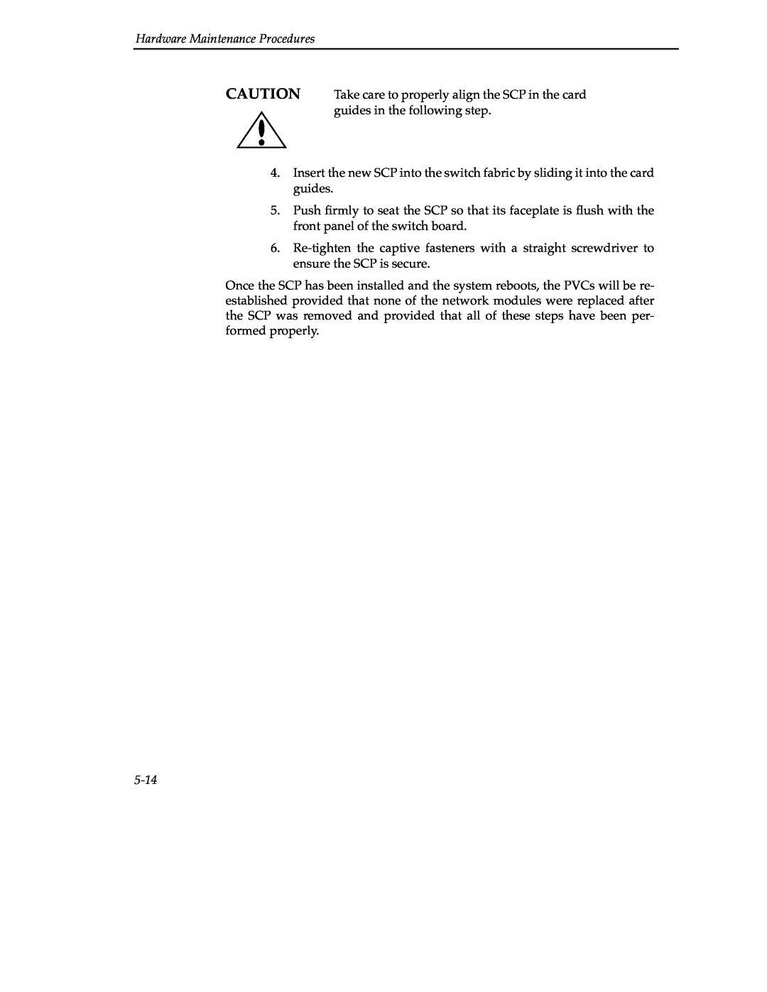 Cabletron Systems 9A000 manual 5-14, Hardware Maintenance Procedures 