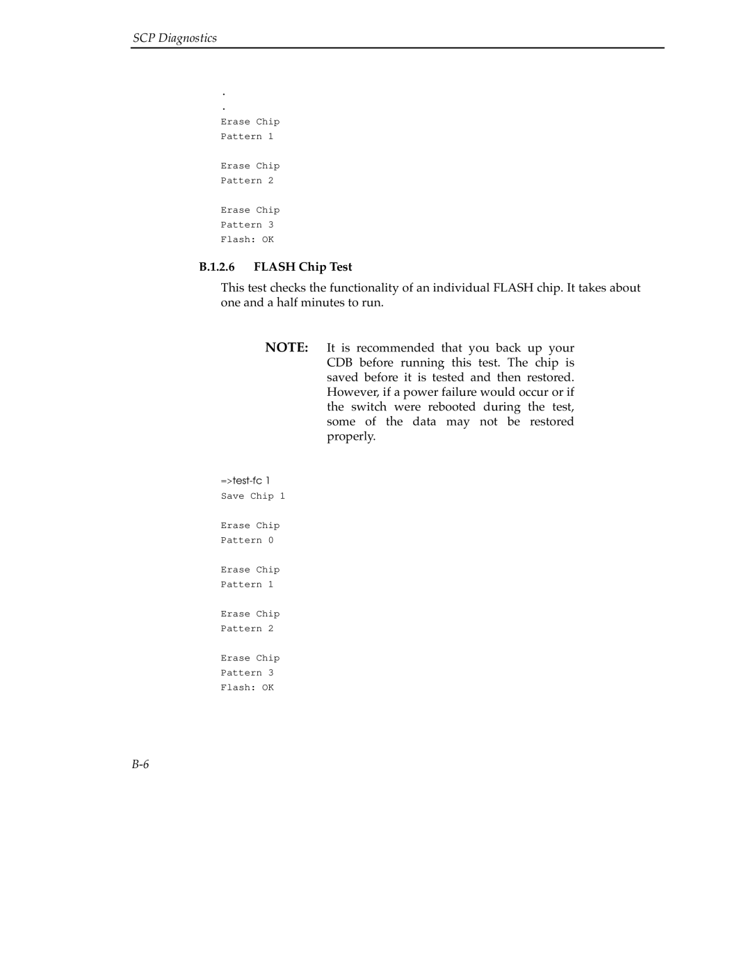 Cabletron Systems 9A000 manual Flash Chip Test 