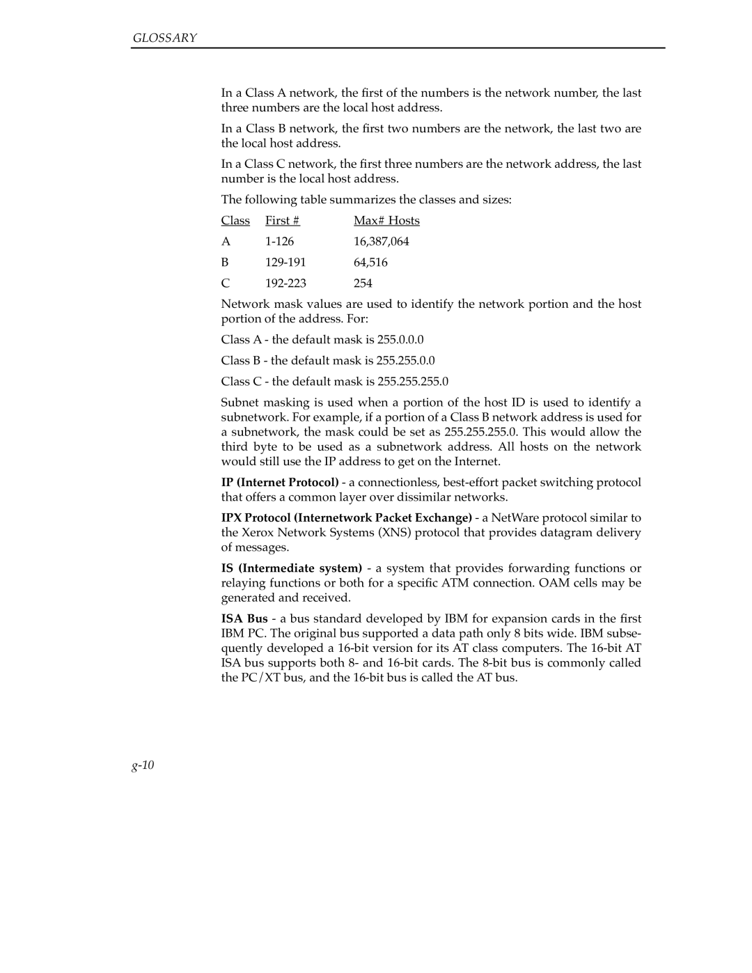 Cabletron Systems 9A000 manual Glossary 