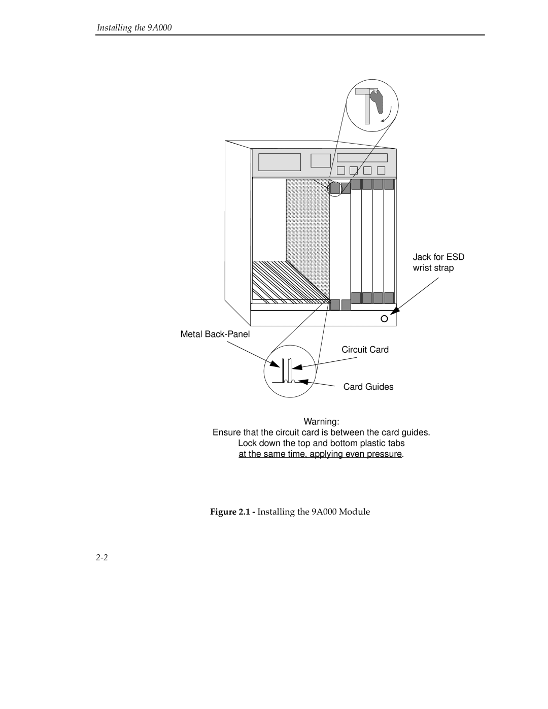 Cabletron Systems manual Installing the 9A000 