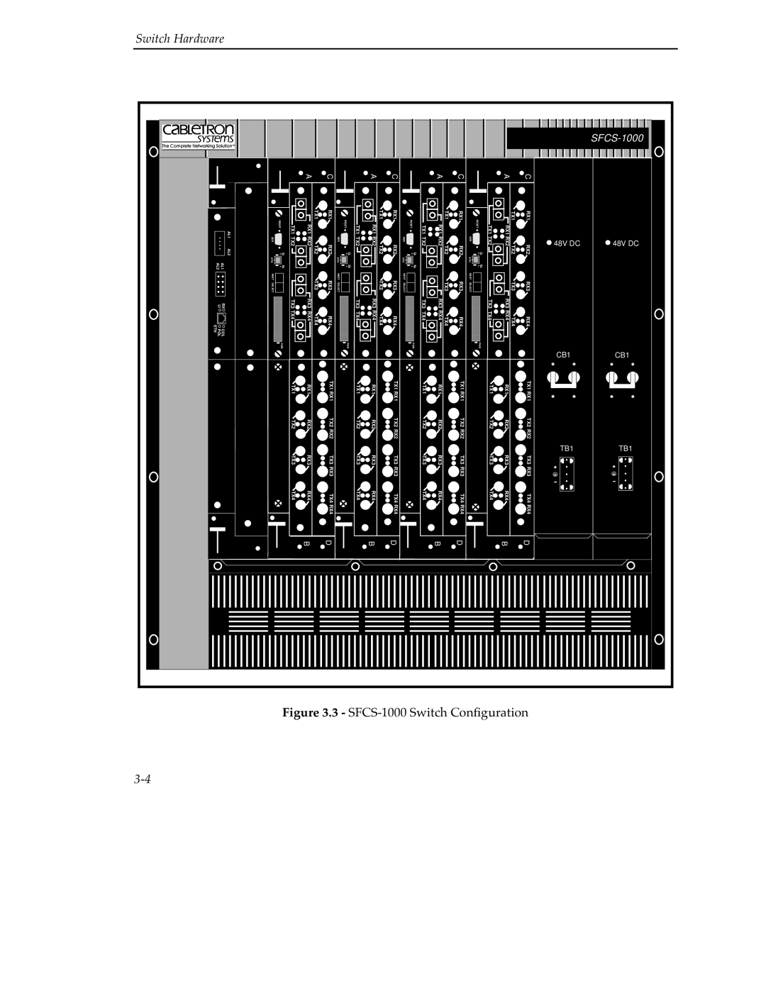 Cabletron Systems 9A000 manual SFCS-1000 Switch Conﬁguration 