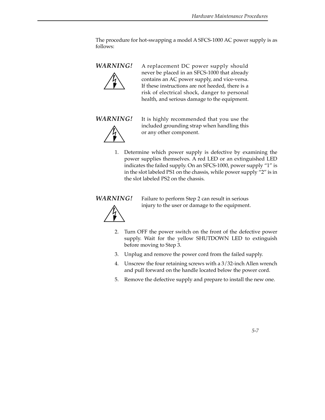 Cabletron Systems 9A000 manual Hardware Maintenance Procedures 