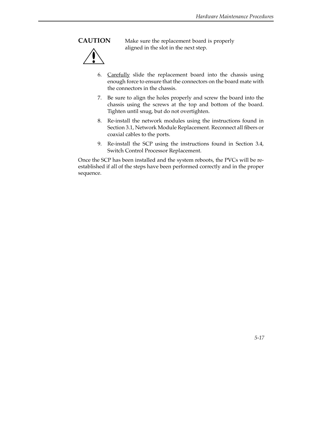 Cabletron Systems 9A000 manual Hardware Maintenance Procedures 