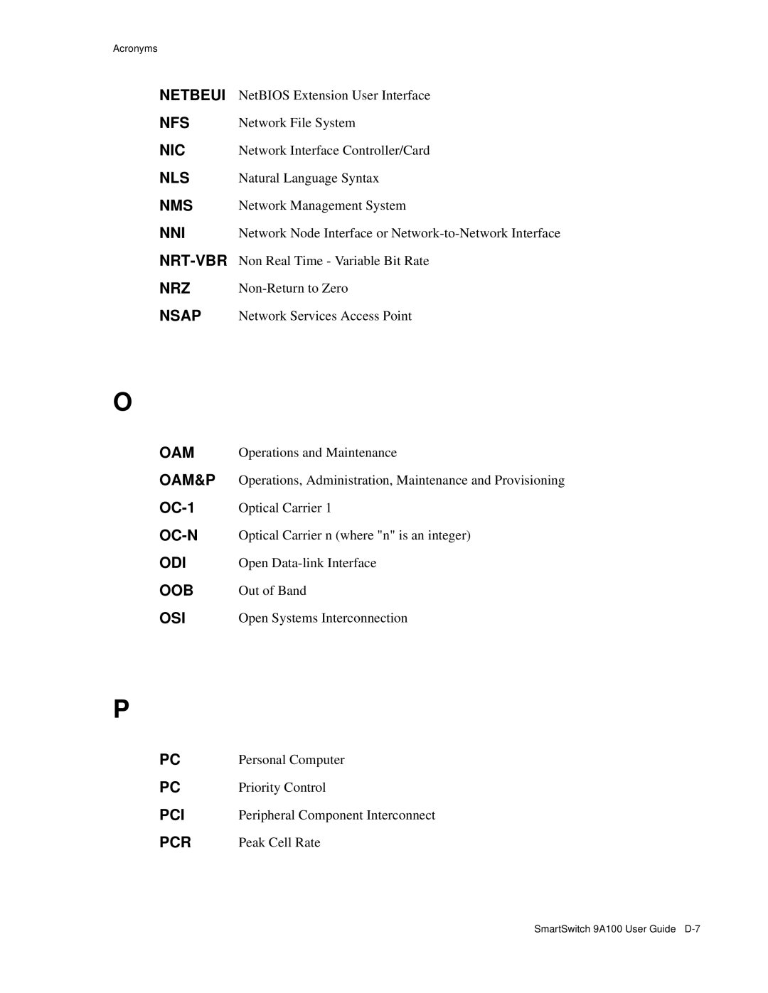 Cabletron Systems 9A100 manual Netbeui 