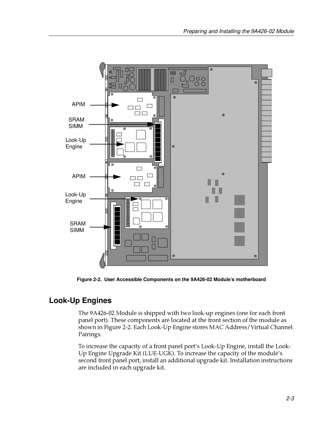 Cabletron Systems 9A426-02 manual Look-Up Engines 