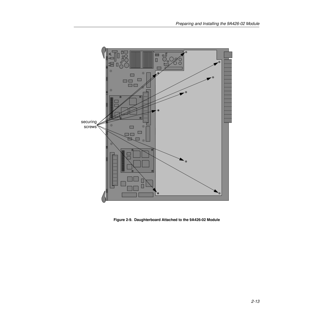 Cabletron Systems 9A426-02 manual Securing 