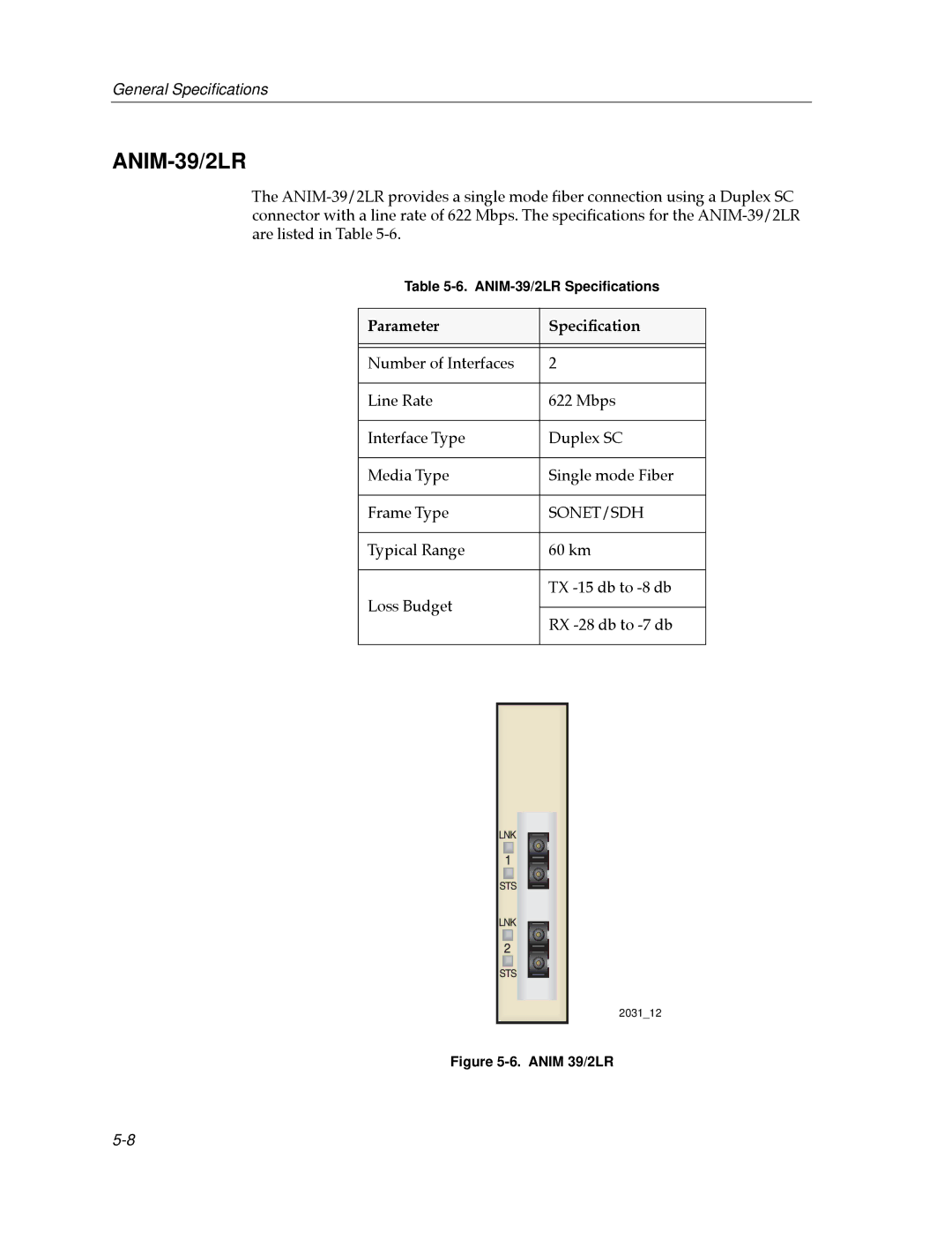 Cabletron Systems 9A656-04 ATM Module manual ANIM-39/2LR 