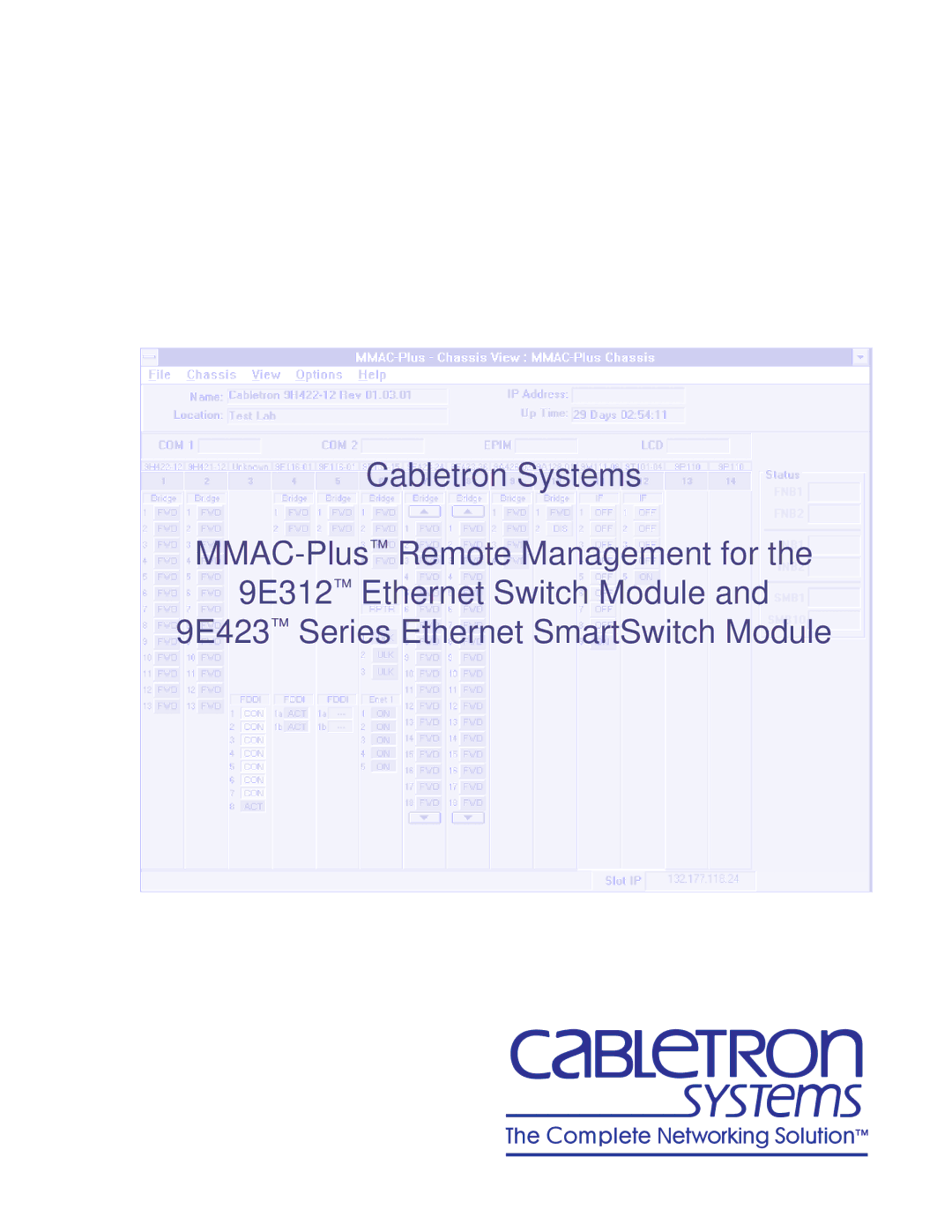 Cabletron Systems 9E312, 9E423 manual 