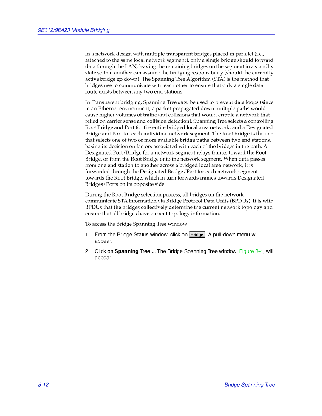 Cabletron Systems manual 9E312/9E423 Module Bridging 