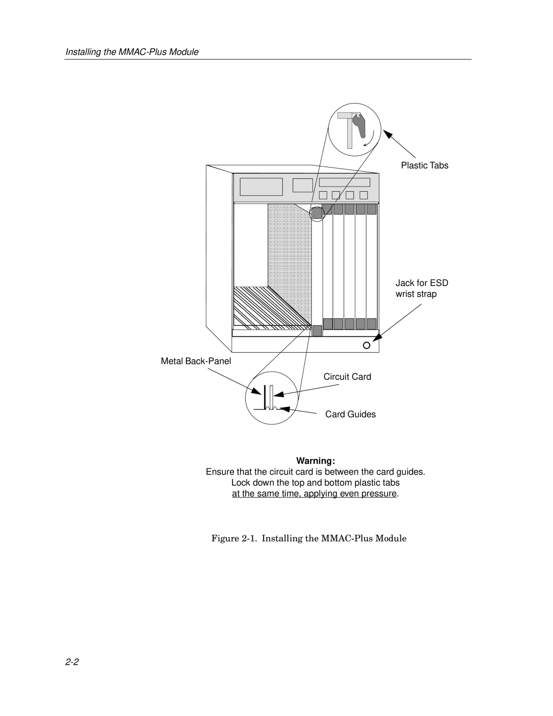 Cabletron Systems 9F106-01 manual Installing the MMAC-Plus Module 