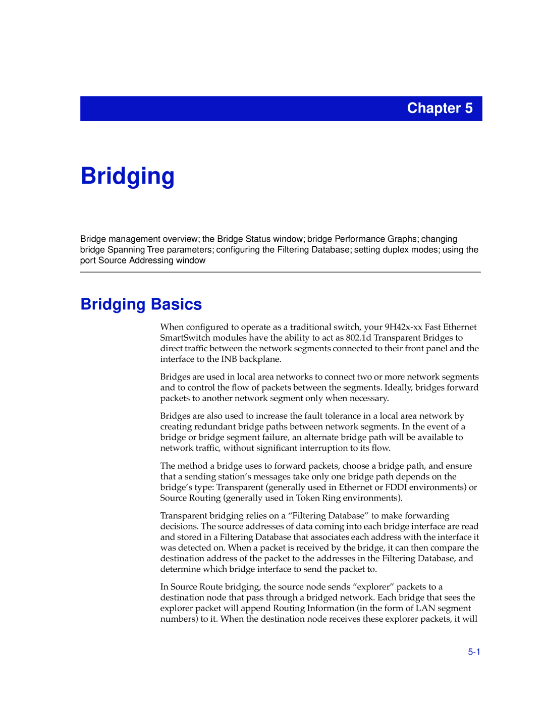 Cabletron Systems 9H42X-XX manual Bridging Basics 