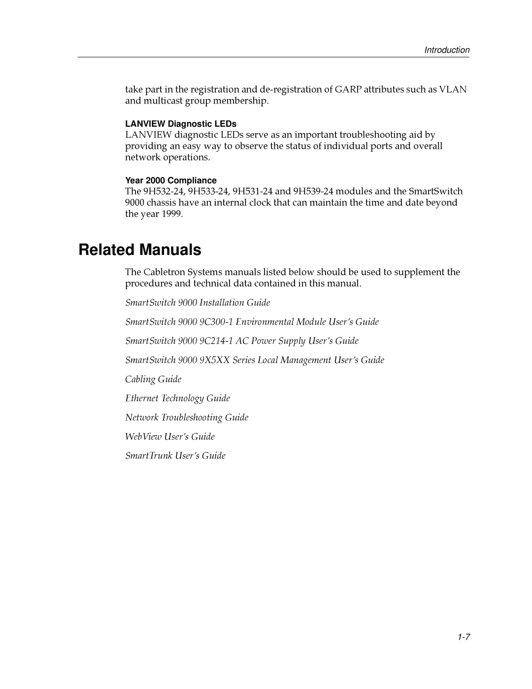 Cabletron Systems 9H531-24, 9H532-24, 9H533-24 manual Related Manuals 