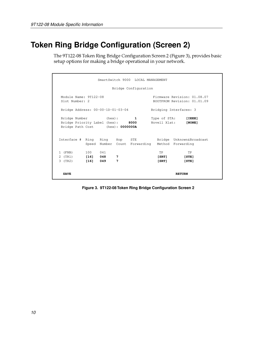 Cabletron Systems 9T122-08 appendix Srt Ste 