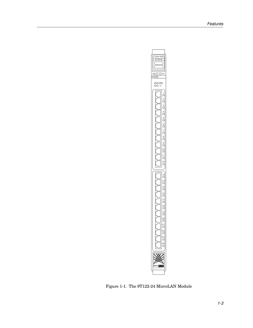 Cabletron Systems 9T122-24 manual Features 