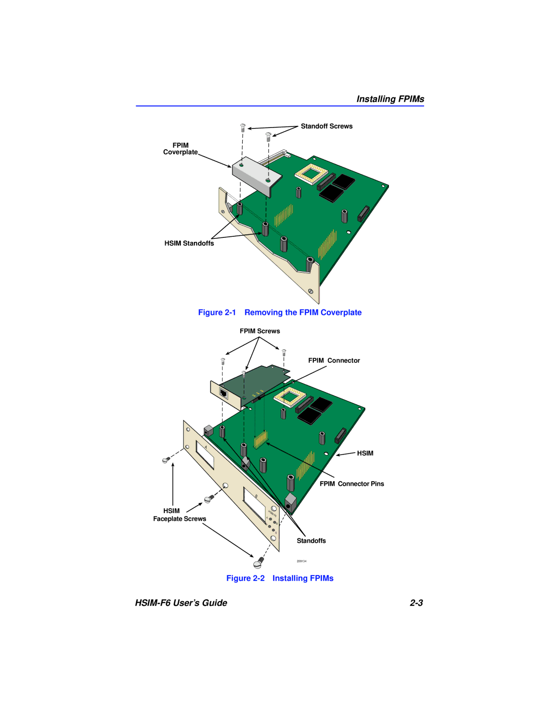 Cabletron Systems BRIM-F6 manual Installing FPIMs 