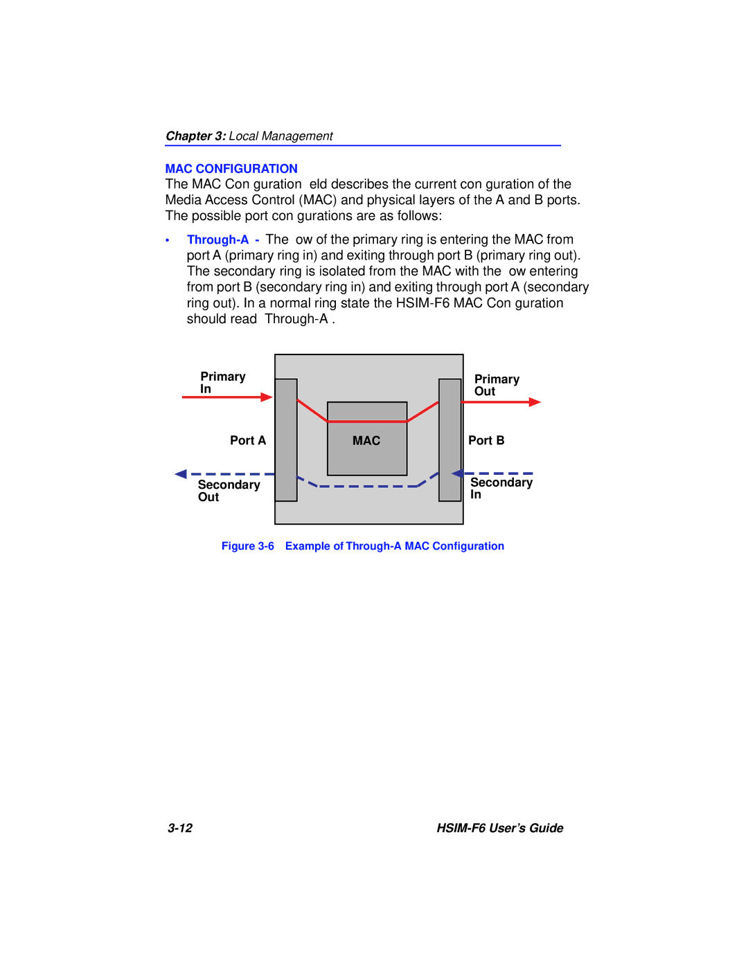 Cabletron Systems BRIM-F6 manual MAC Configuration 