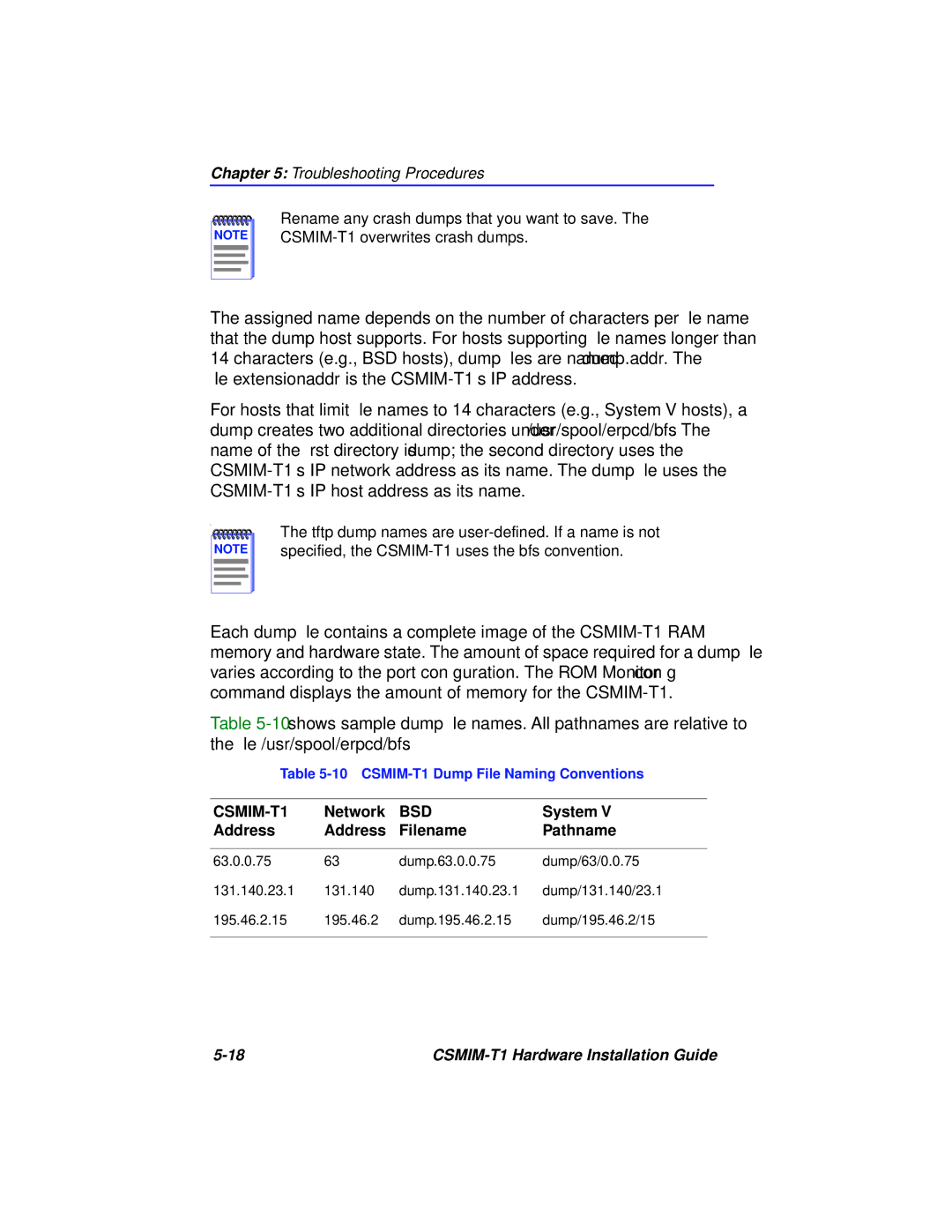 Cabletron Systems CSMIM-T1 manual Network, System, Address Filename Pathname 