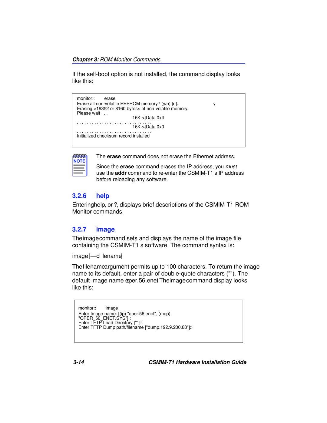 Cabletron Systems CSMIM-T1 manual Help, Image -d ﬁlename 