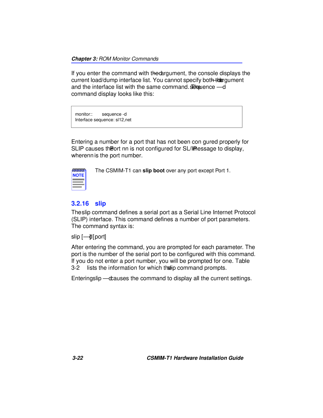 Cabletron Systems CSMIM-T1 manual Slip -d port 