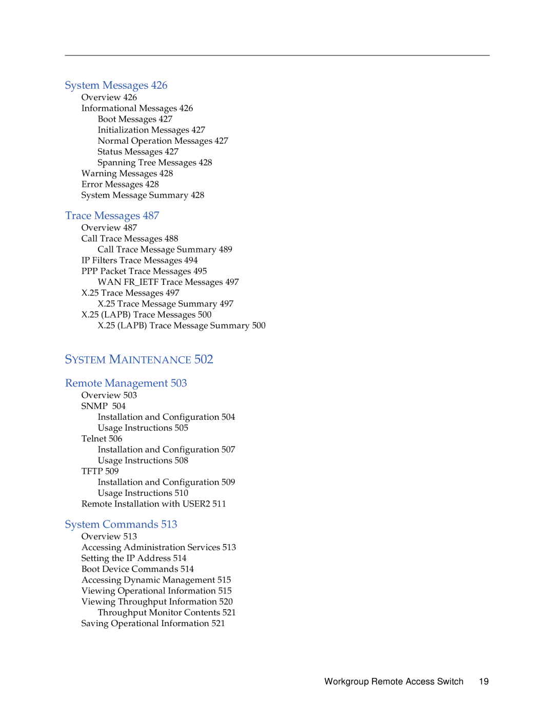 Cabletron Systems CSX1200, CSX1000 manual System Messages 